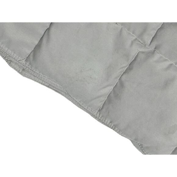 Beige Mini Down Feather Comforter Travel Blanket Lightweight Throw Khaki Chamber - Picture 5 of 5